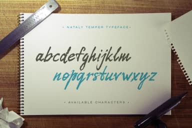 Nataly Temper Font by Gleb Guralnyk — Script Handwritten Font — thumbnail 3