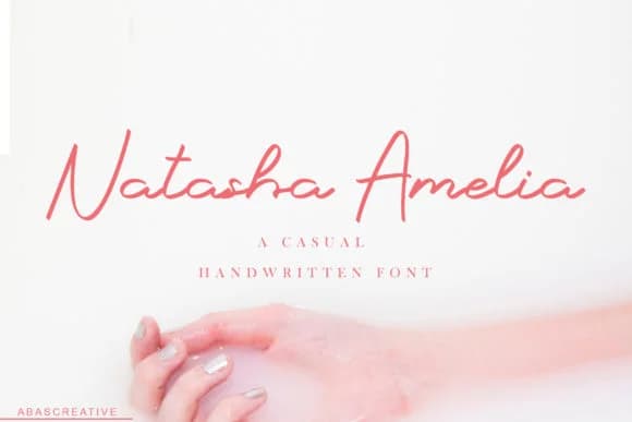 Natasha Amelia Font by AbasCreative — Script Handwritten Font — preview 1