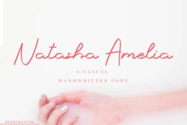 Natasha Amelia Font by AbasCreative — Script Handwritten Font — thumbnail 1
