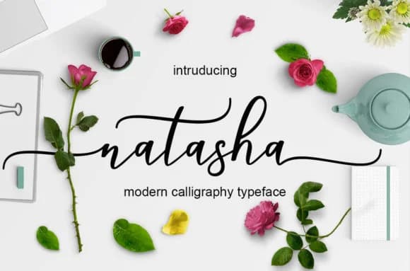 Natasha Script Font by Mrletters — Script Handwritten Font