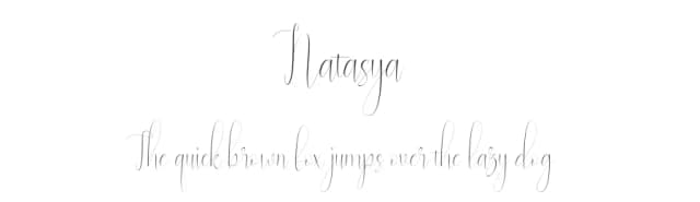 Natasya by Halim Antoni — Script Handwritten Font