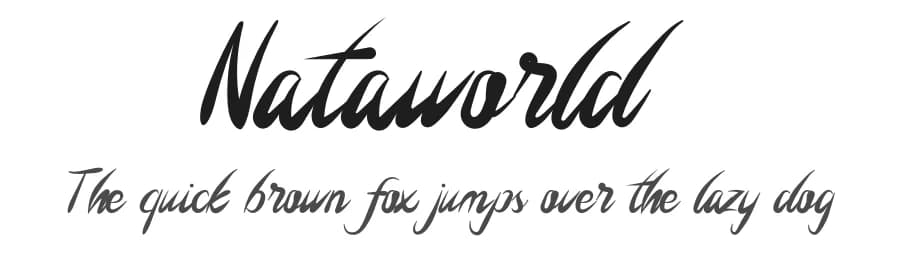 Nataworld by Reguler Studio — Script Handwritten Font