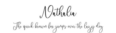 Nathalia by Vultype — Script Handwritten Font — thumbnail 1