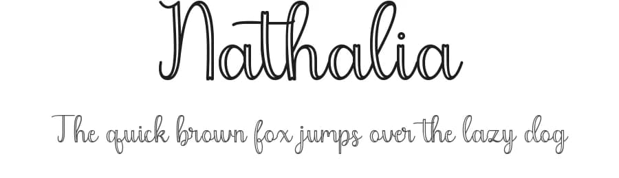 Nathalia by Hardiboy Design — Script Handwritten Font