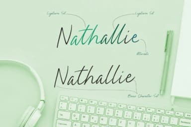 Nathallie Font by Tegaki — Script Handwritten Font — thumbnail 9