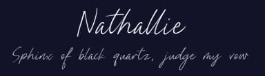 Nathallie by Tegaki Script — Script Handwritten Font — thumbnail 2