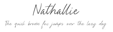 Nathallie by Tegaki Script — Script Handwritten Font — thumbnail 1