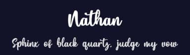 Nathan by Revo Farisky — Script Handwritten Font — thumbnail 2