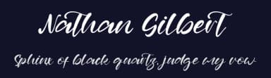 Nathan Gilbert by Kong Font — Script Handwritten Font — thumbnail 2