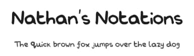 Nathan's Notations by Nathan Heath — Script Handwritten Font — thumbnail 1