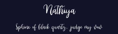 Nathiya by ReyreyBlue — Script Handwritten Font — thumbnail 2