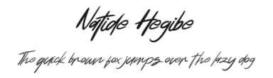 Natide Hegibe by Vunira Design — Script Handwritten Font — thumbnail 1