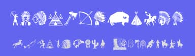 Native American Indians by Woodcutter — Dingbats Font — thumbnail 3