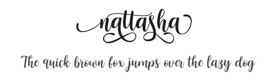 Nattasha by Madatype Studio — Script Handwritten Font