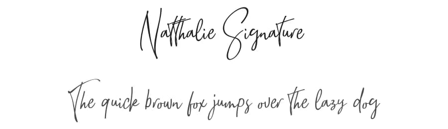 Natthalie Signature by pointlab studio — Script Handwritten Font
