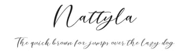 Nattyla by mightype — Script Handwritten Font — thumbnail 1
