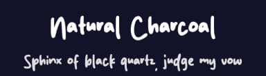 Natural Charcoal by MJType — Script Handwritten Font — thumbnail 2