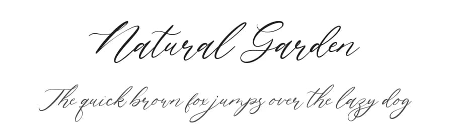 Natural Garden by Balpirick Studio — Script Handwritten Font