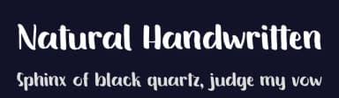 Natural Handwritten by Doehantz Studio — Script Handwritten Font — thumbnail 2