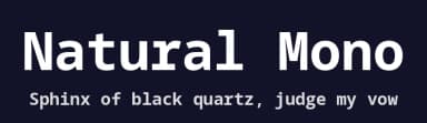 Natural Mono by Daymarius — Sans Serif Font — thumbnail 2