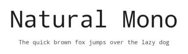 Natural Mono by Daymarius — Sans Serif Font — thumbnail 1