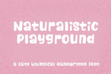 Naturalistic Playground Font by Royaltype — Script Handwritten Font — thumbnail 1