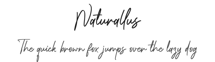 Naturallus by MJB Letters — Script Handwritten Font