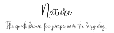 Nature by HerDesign — Script Handwritten Font — thumbnail 1