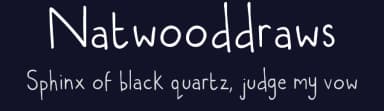 Natwooddraws by Natalie Wood — Script Handwritten Font — thumbnail 2