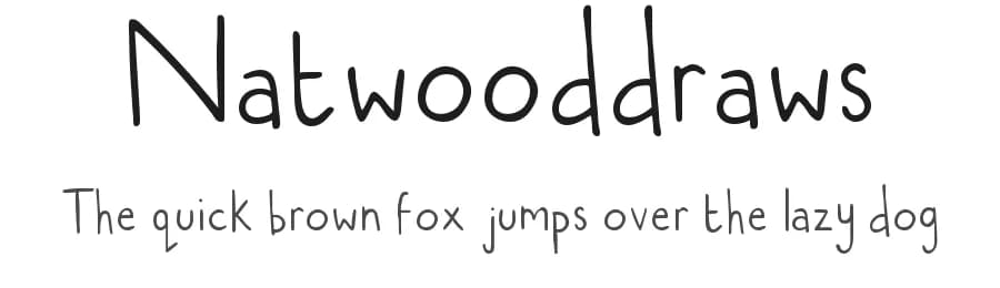 Natwooddraws by Natalie Wood — Script Handwritten Font