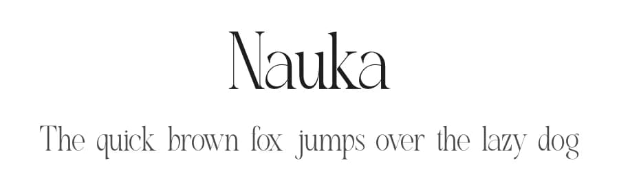 Nauka by Slide Shoot Type — Serif Font