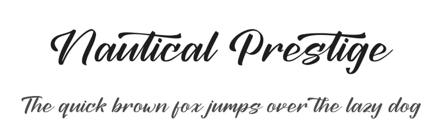 Nautical Prestige by Letterena Studios — Script Handwritten Font