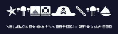 Nautical by Woodcutter — Dingbats Font — thumbnail 2