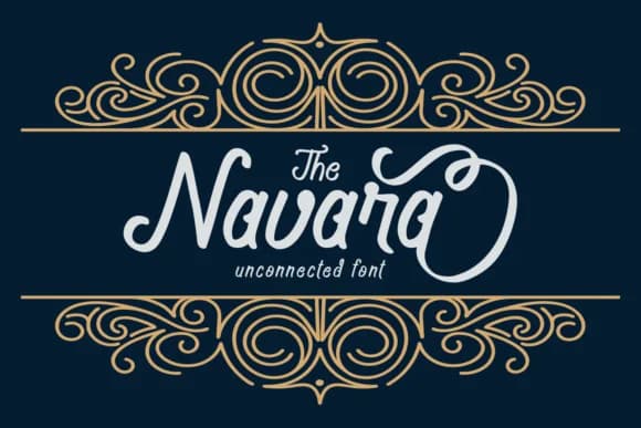 Navara Font by josgandos — Script Handwritten Font