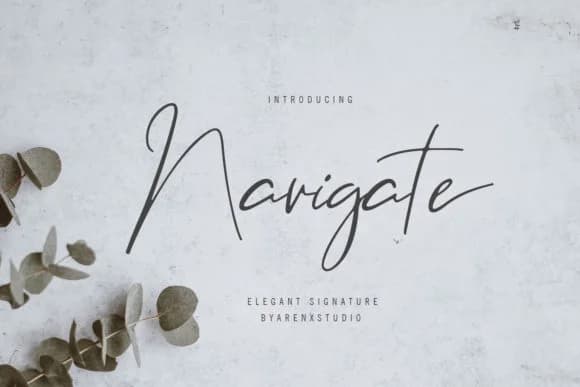 Navigate Font by Arendxstudio — Script Handwritten Font