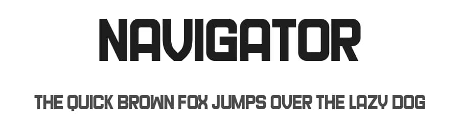 Navigator by Vladimir Nikolic — Sans Serif Font