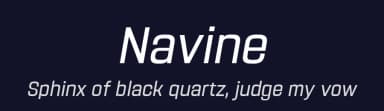 Navine by Abhishek Junghare — Sans Serif Font — thumbnail 2