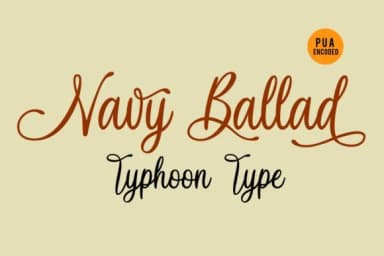Navy Ballad Font by Typhoon Type™ — Script Handwritten Font — thumbnail 2