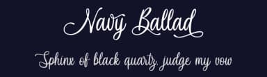 Navy Ballad by Typhoon Type - Suthi Srisopha — Script Handwritten Font — thumbnail 2