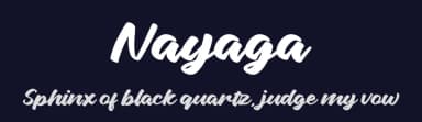 Nayaga by Vunira Design — Script Handwritten Font — thumbnail 2