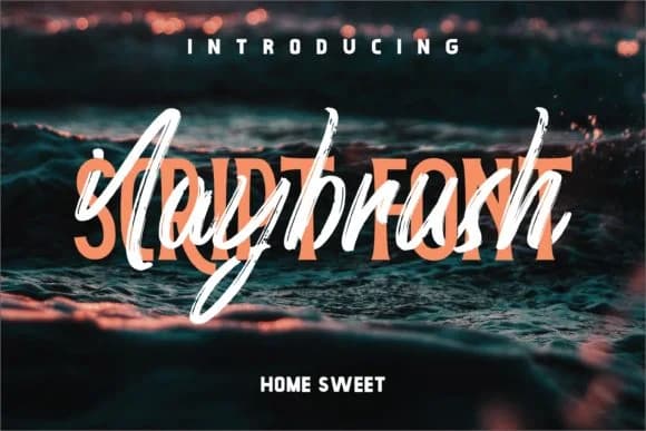 Naybrushy Font by Home Sweet — Script Handwritten Font