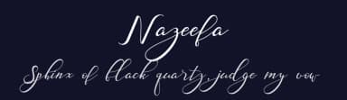 Nazeefa by aqr typeface — Script Handwritten Font — thumbnail 2