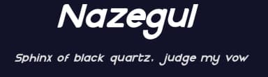 Nazegul by Fandi Kurniawan — Sans Serif Font — thumbnail 2