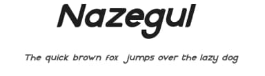 Nazegul by Fandi Kurniawan — Sans Serif Font — thumbnail 1