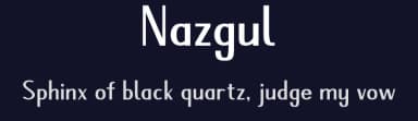 Nazgul by hikhstudio — Sans Serif Font — thumbnail 2
