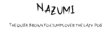 Nazumi by Trisnu Wardani — Script Handwritten Font — thumbnail 1