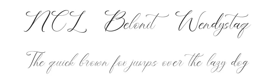 NCL Belonit  Wendystaq by Enxyclo Studio — Script Handwritten Font