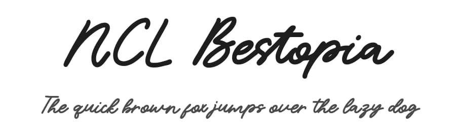 NCL Bestopia by Enxyclo Studio — Script Handwritten Font