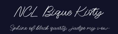 NCL Bique Kisty by Enxyclo Studio — Script Handwritten Font — thumbnail 2