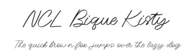 NCL Bique Kisty by Enxyclo Studio — Script Handwritten Font — thumbnail 1